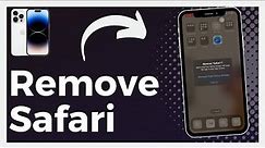How To Remove Safari On iPhone (Easy)