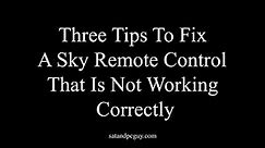 How to fix and reset a broken or frozen Sky remote control (Help My Sky remote not working!)