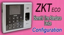 How to configure ZKTEco Biometric Attendance Device with ZKTime Software
