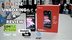 TCL 30z Unboxing and Review for total by Verizon, straight talk, simple mobile, at&t