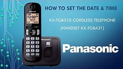 Panasonic - Telephones - KX-TGB310 - How to Set the date and time