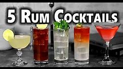 5 x Easy Rum Cocktails | Booze On The Rocks