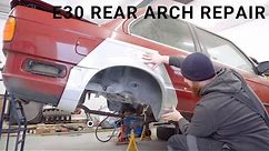 BMW E30 Rear Arch Repair Welding | How To Repair A Rusty Wheel Arch | 017