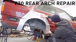 BMW E30 Rear Arch Repair Welding | How To Repair A Rusty Wheel Arch | 017