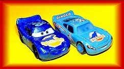 Pixar Cars Customs Metallic Blue Dinoco Lightning McQueen