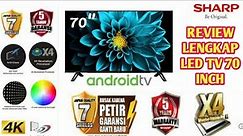 Rekomendasi! Tv 70 Inch 4K Ultra-HDR Android TV with Google Assistant 4T-C70DK1X #sharp #review