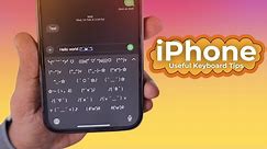 📱 iPhone Keyboard 🔥 Useful Tips and Tricks to Try!