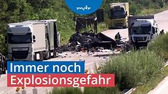 Nach schwerem LKW-Unfall: A2 Richtung Hannover bis Samstag gesperrt | MDR um 4 | MDR