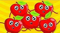 Five Little Apples Jumping On The Bed Song for Children by The Five Little Show
