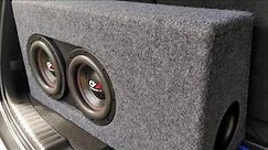 Slim Aero-ported Box for Dual 8 Inch Car Subwoofers