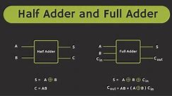 Half Adder and Full Adder Explained | The Full Adder using Half Adder