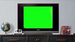 Old TV no signal Green Screen Effect