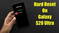 Hard Reset Galaxy S20 Ultra | Factory Reset Remove Pattern/Lock/Password (How to Guide)