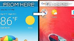 How To Add Google Weather To Your Home Screen!