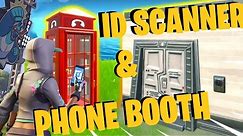 How To Get PHONE BOOTHS & ID SCANNER AGENCY DOORS In Fortnite Creative!