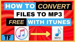 HOW TO CONVERT M4A TO MP3 FREE With iTunes 2022 | Best M4A to MP3 Converter [Easy Windows Tutorial]
