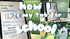 how I use my samsung tab s6 lite for school 📕