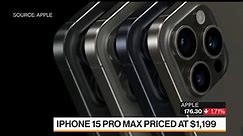 Apple's iPhone 15 Starts at $799, Pro Version at $999