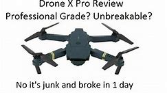 Drone X Pro review It's junk false advertising scam how bad is it SkyQuad in 2022