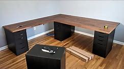 IKEA Karlby Counter Top Corner Desk DIY Install for Office/ YouTube Studio
