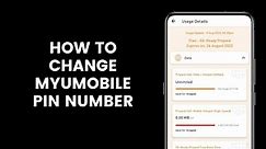 How to Change MyUMobile PIN Number or Reset Passcode for Those Who Forgot Through the Application