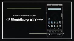 How to turn the BlackBerry KEYone on and off