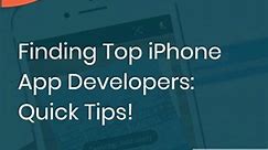 Finding Top iPhone App Developers: Quick Tips #iOSDevelopment #AppDevelopment #Appsdevpro