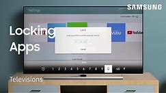 How to lock and unlock Smart Hub Apps on your TV | Samsung US