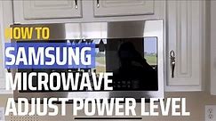 How to Manually Adjust Power Level for a Samsung Microwave