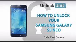 HOW TO UNLOCK Samsung Galaxy S5 Neo