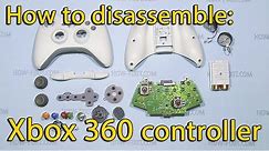 Xbox 360 controller - How to disassemble, clean and reassemble
