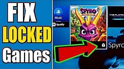How to FIX LOCKED PS4 GAMES & APPS!! (BEST METHOD)
