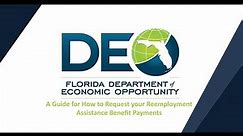 Request Your Reemployment Assistance Benefit Payments