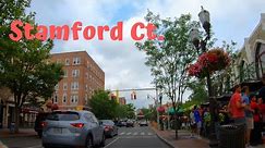 Stamford Connecticut ( Downtown ) Drive Thru 4K Travel Videos