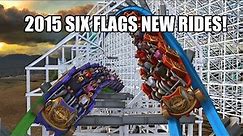 NEW Rides for Six Flags Theme Parks in 2015!