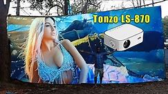 Tonzo LS-870 300 Inch Plus Screen Test ! Best FHD 4K UHD Support Projector In 2022