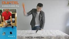 OUKITEL K4000 Pro, K4000 and iPhone 5 Hammer Test - What Will Happen?
