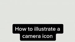 How to create a camera icon in Adobe illustrator #adobeillustratortips #illustratortutorial #adobeillustrator