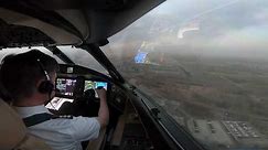 New! Cockpit View - EXTREME Crosswind landing at Beijing