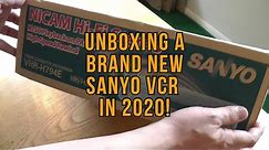 Unboxing a Brand New Sanyo VCR in 2020!