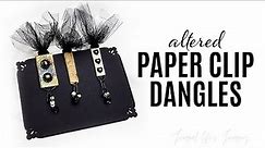 DIY Wrapped Altered Paper Clip Dangles Craft With Me Tutorial