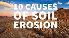 10 CAUSES OF SOIL EROSION