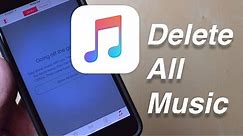 How to Delete All Music From Your iOS Device