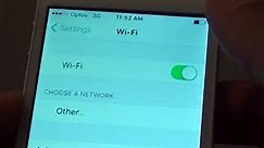 iPhone 4S: Fix Wi-Fi Enabled But Cannot Detect Wi-Fi Network