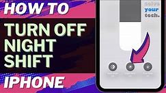 iOS 17: How to Turn Off Night Shift on iPhone