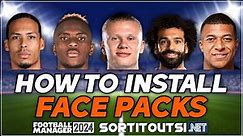 HOW TO INSTALL REAL PLAYER FACES ON FM24 - Football Manager 2024 Facepack Installation Guide