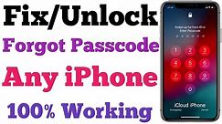 How To Fix iPhone Forgot Passcode | Unlock iPhone Passcode | Unlock iPhone
