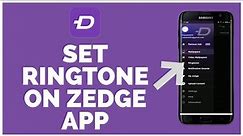 Zedge: How to Set Ringtone on Zedge App | Zedge App Set Ringtone