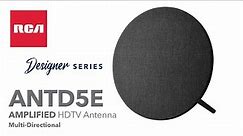 RCA ANTD5E Amplified Multi-Directional HDTV Fabric Antenna