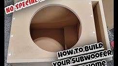 How To Build A Subwoofer Enclosure At Home With No Special Tools